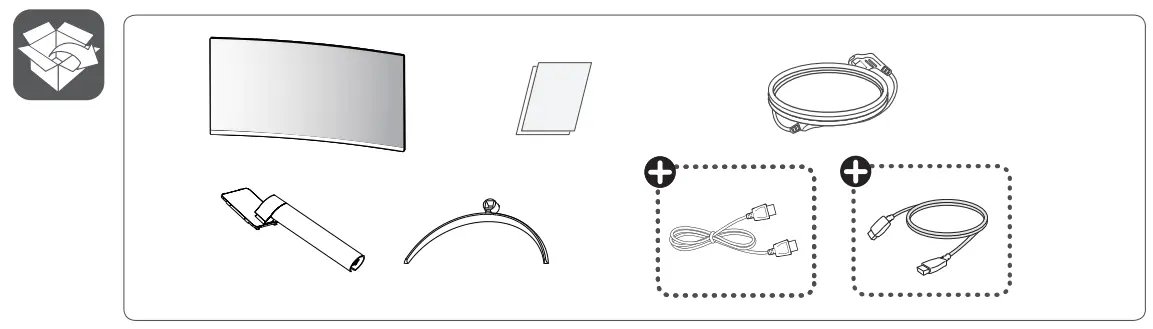 LG 34WQ60C 34 Inch Curved UltraWide QHD IPS HDR 10 Monitor - Figure