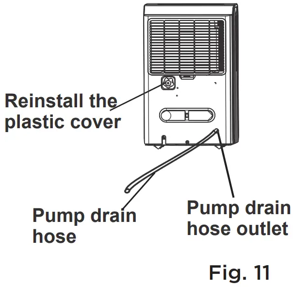 Midea MDP Dehumidifier - Pump draining