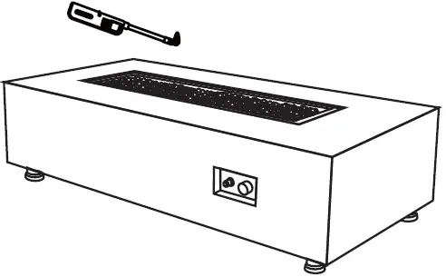 ELEMENTI OFP121LP Carrara Marble Porcelain Fire 36