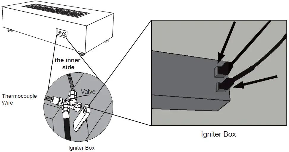 ELEMENTI OFP121LP Carrara Marble Porcelain Fire 39