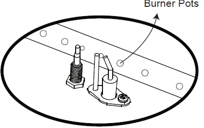 ELEMENTI OFP121LP Carrara Marble Porcelain Fire 47