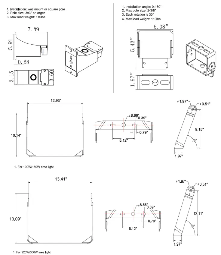 PLT SOLUTIONS PLTS-11985 Excel Series LED Area Light Fixture - fig 6