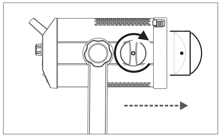 Godox SZ300R Zoom RGB LED Spotlight - Zooming Setting
