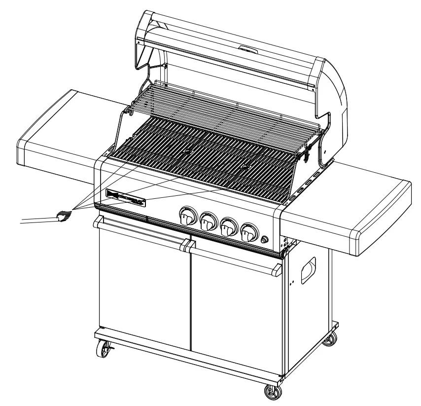 Light Barbecue With Match