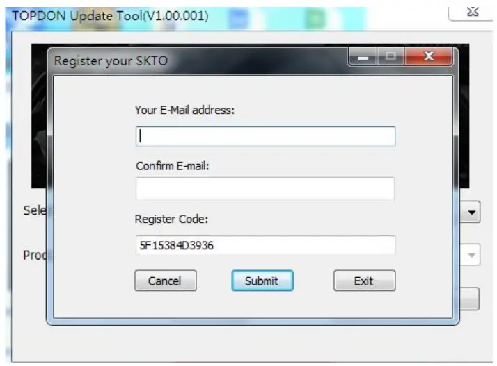 TOPDON Setup Interface