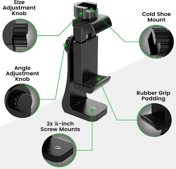 KobraTech-KT-UM360-Cell-Phone-Tripod-Mount-Adapter-fig-4