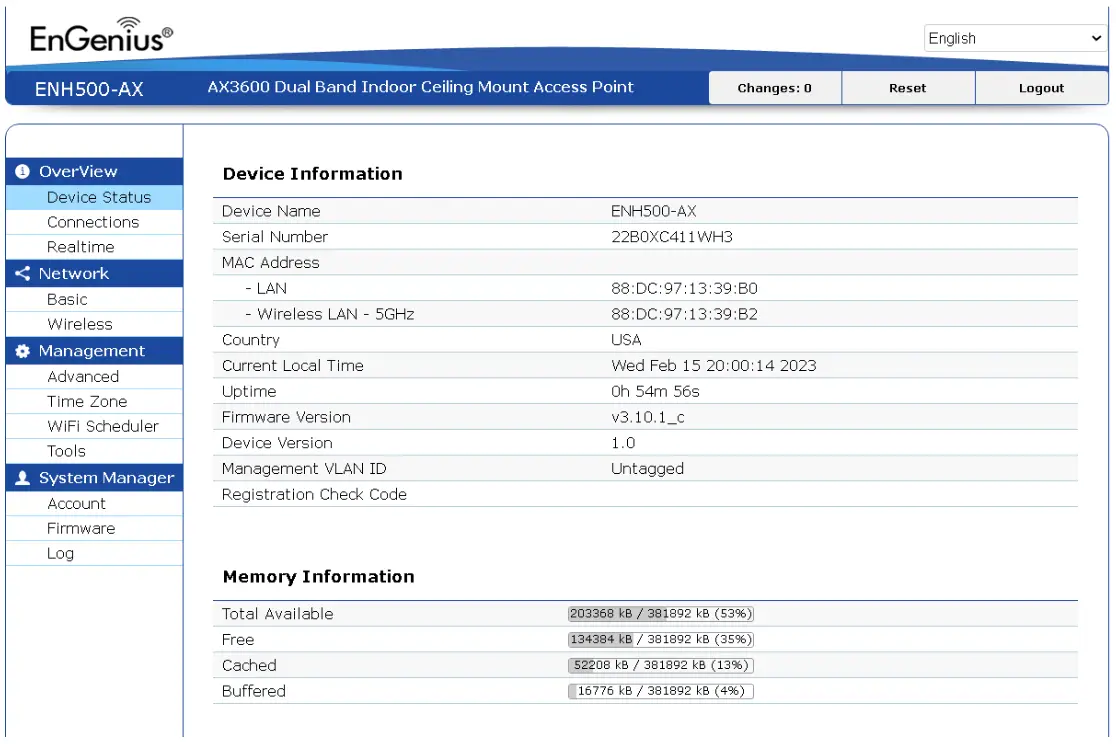 EnGenius ENH500-AX Outdoor Access Point or Client Bridge - settings 2