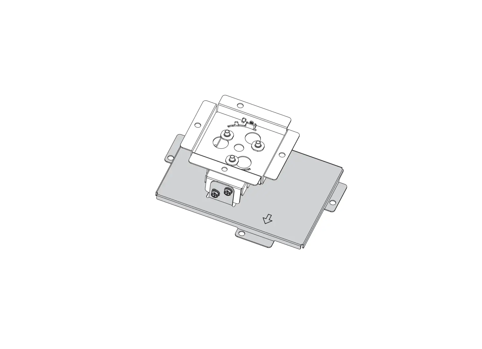 Panasonic Et-pkl420b Projector Mount Bracket Instruction Manual