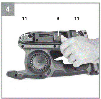 Einhell-4466270-Cordless-Belt-Grinder-Sander-fig-5