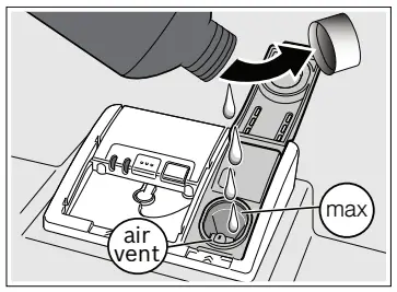 BOSCH 100 Series Premium Smart Dishwasher - rinse aid