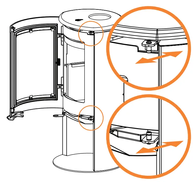 nectre Form 2 Premium Fireplaces and Heater - retainer 1