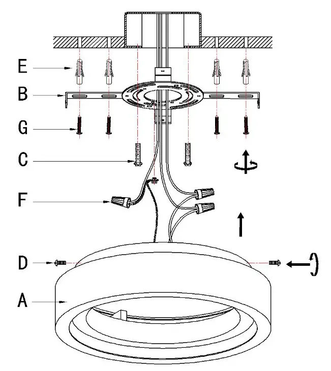 ET2 E35101 iCorona 24 Inch LED Flush Mount with Wiz RGBW - fig 1