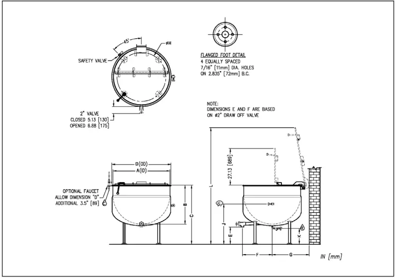 CROWN DL-125 Direct Steam Stationary Kettles-fig5