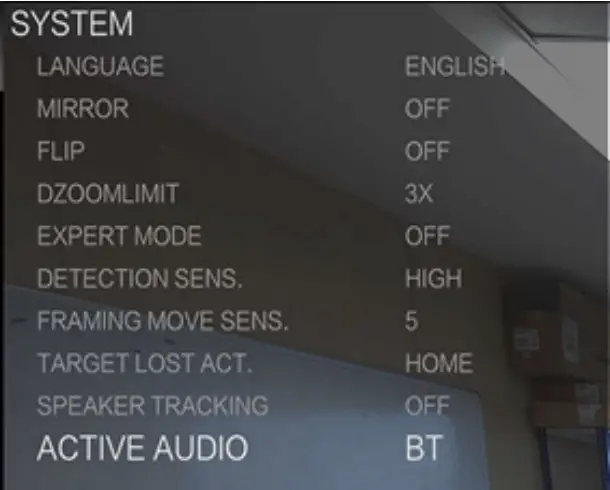 ClearOne Introduces Versa Mediabar - system menu