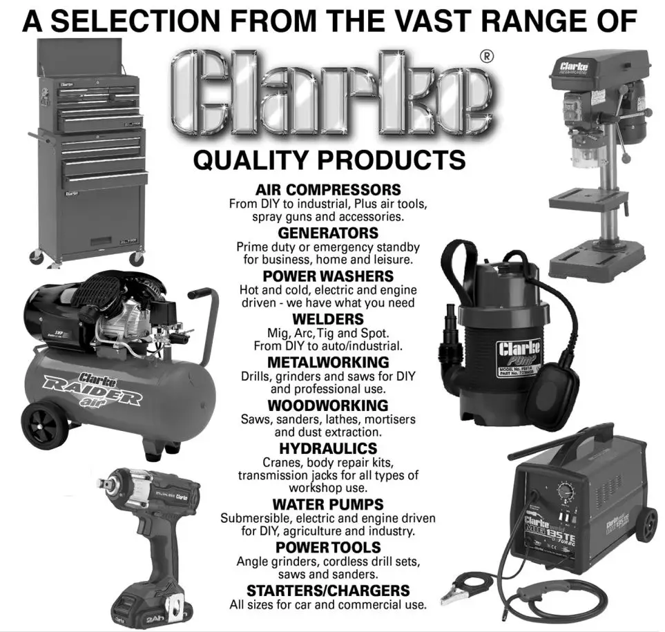 Clarke CFTJ500 Transmission Jack Instructions - Others Part