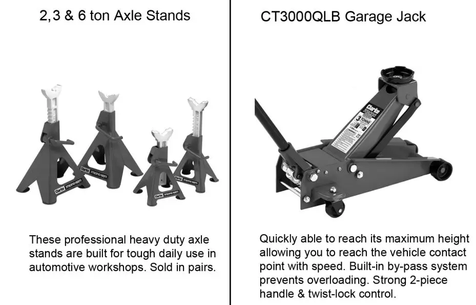 Clarke CFTJ500 Transmission Jack Instructions - RELATED CLARKE PRODUCTS