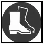 Clarke CFTJ500 Transmission Jack Instructions - Wear foot protection