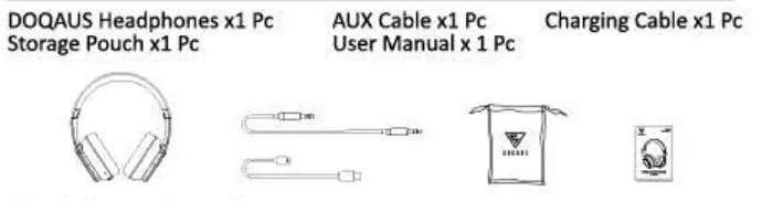DOQAUS CARE 3 Wireless Headphones - Packeg