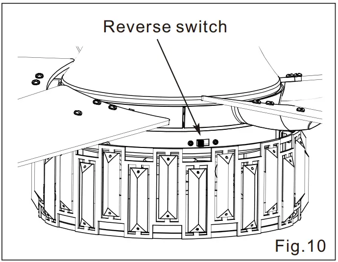 Breezary 29003-BN 52 Inch Ceiling Fan With Light - Hardware 10