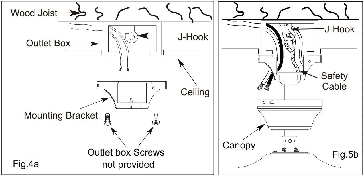 Breezary 29003-BN 52 Inch Ceiling Fan With Light - Hardware 4