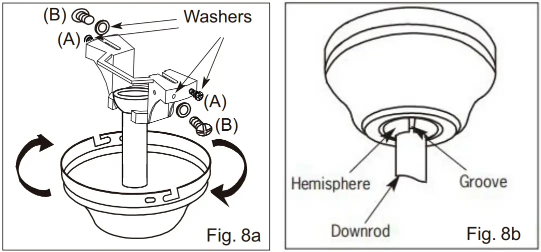 Breezary 29003-BN 52 Inch Ceiling Fan With Light - Hardware 8