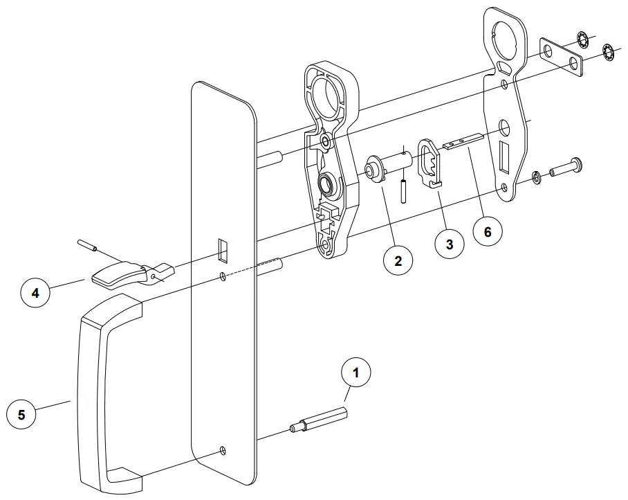 ALLEGION 230 Exit Device Trim - s finished item3