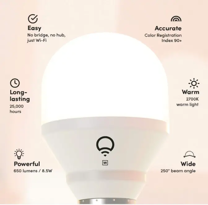 lifx-E26-Wi-Fi-Smart-LED-Light-Bulb-FIG-1