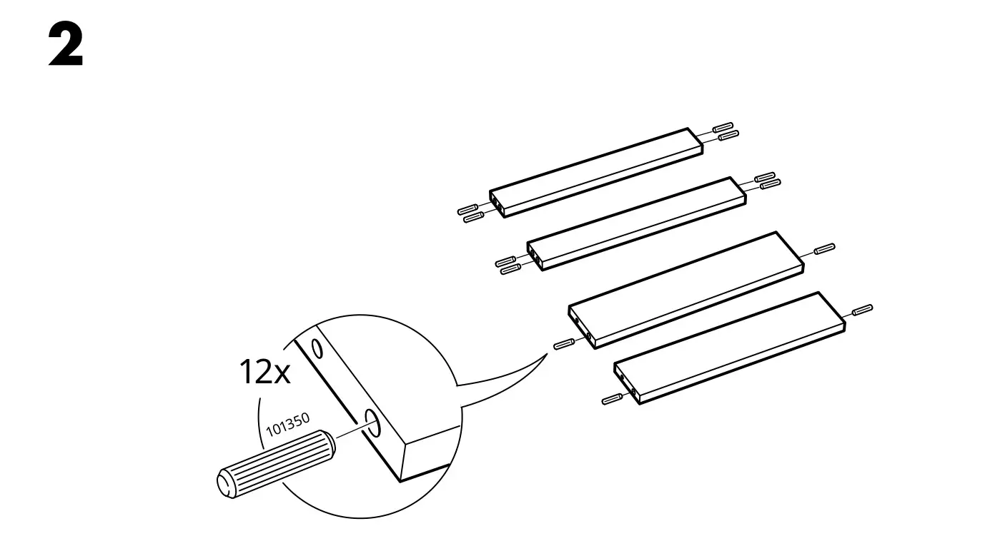 IKEA KULLEN 2-Drawer Chest - Figure 2