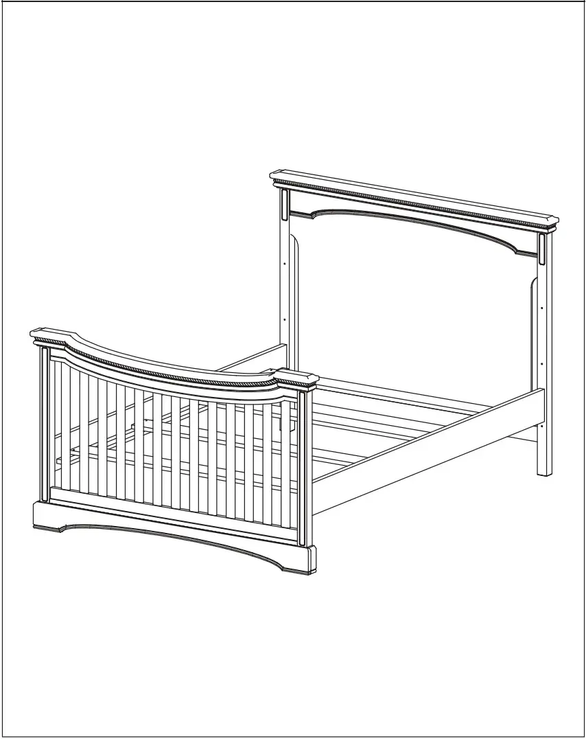 evolur AI 80701 Catalina Flat Top Collection Crib - fig 8