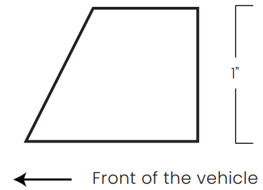 Artwork Acura TLX 2015 2017 Front Splitter - SPACERS SIDE VIEW