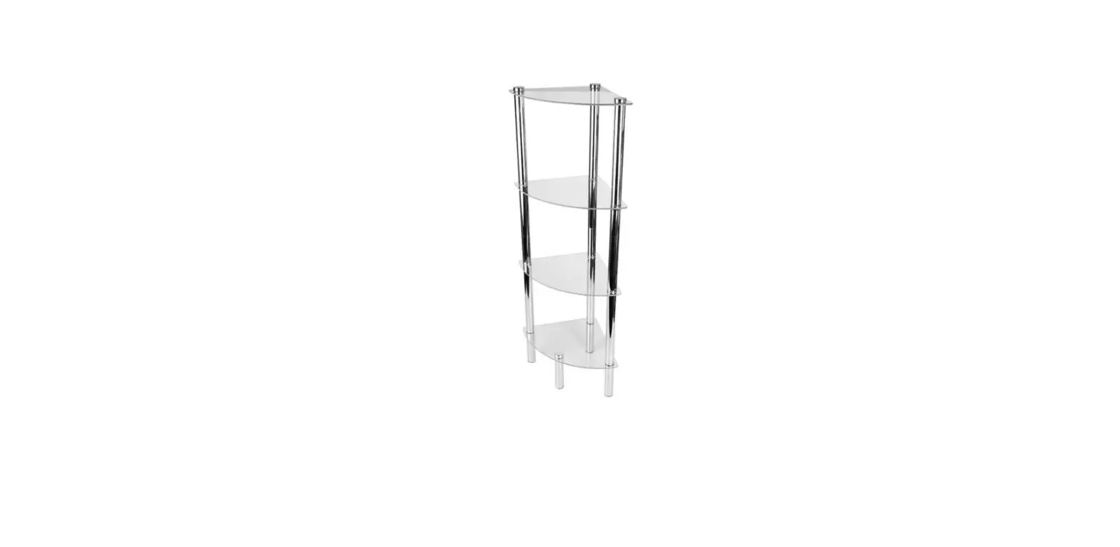Home Basics Hdc94549 4 Tier Multi Use Arc Glass Corner Shelf Instructions