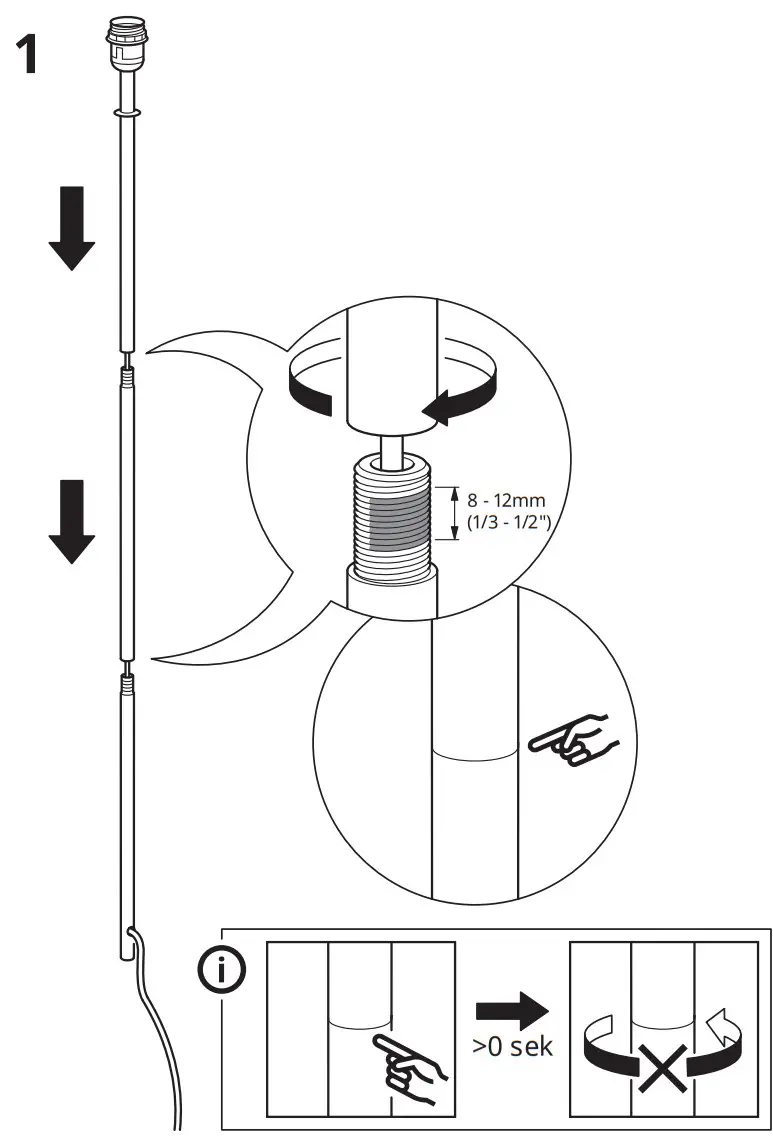 IKEA AA-2320306-3-2 VINDKAST Allolampa Feher - Fig 2