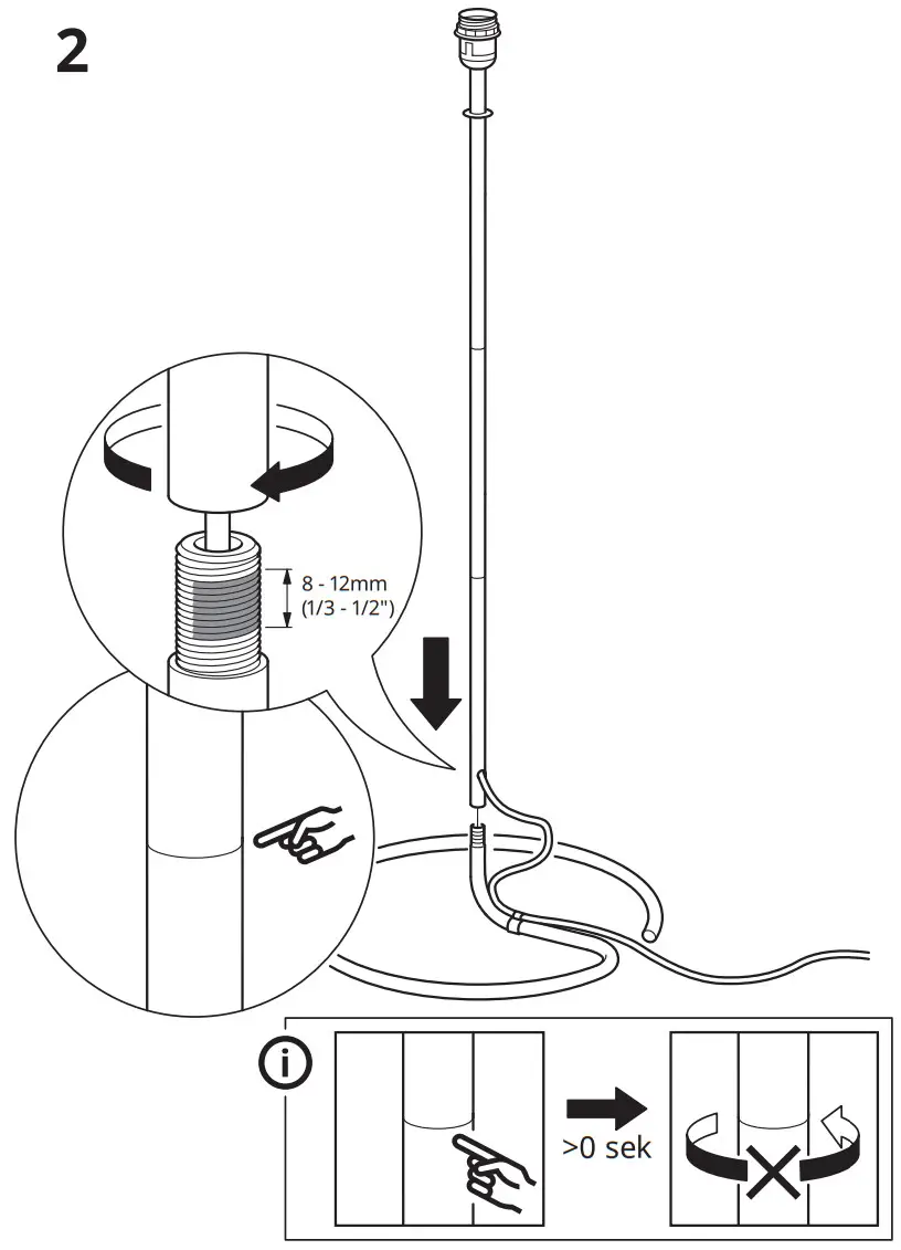 IKEA AA-2320306-3-2 VINDKAST Allolampa Feher - Fig 3