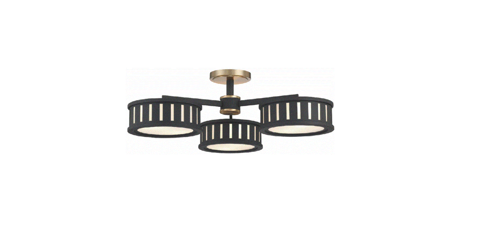 Crystorama Ken-8300-vg-bf Kendal Six Light Ceiling Mount Instruction Manual