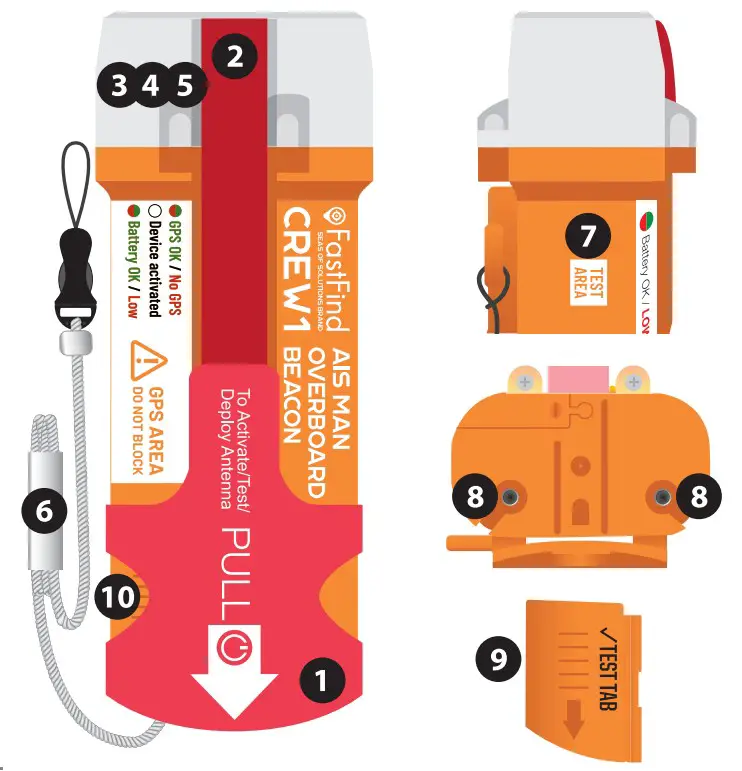 FastFind CREW1 AIS Man Overbaord Beacon - fig 2