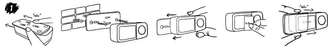 scs sentinel CAC0054 SONE Additional Wireless and Batteryless Push Button - INSTALLATION 1