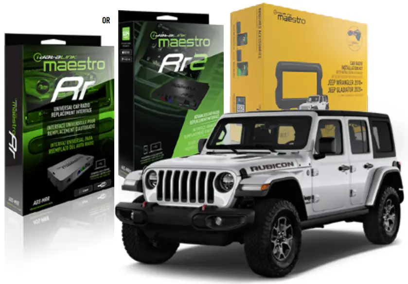 iDatalink KIT WJL1 Jeep Wrangler 2020 and 2023 Jeep Gladiator - Figure