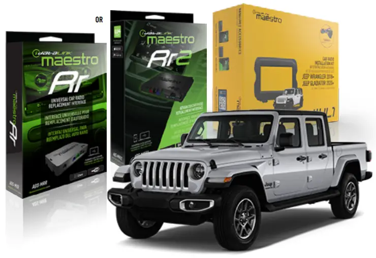 iDatalink KIT WJL1 Jeep Wrangler 2020 and 2023 Jeep Gladiator