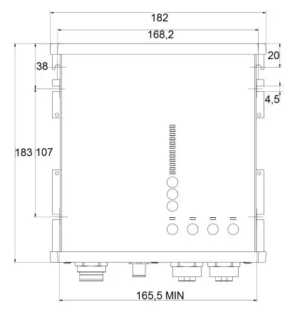 PULS FPH500 245 047 104 Power Supply - Hole Pattern for Mounting