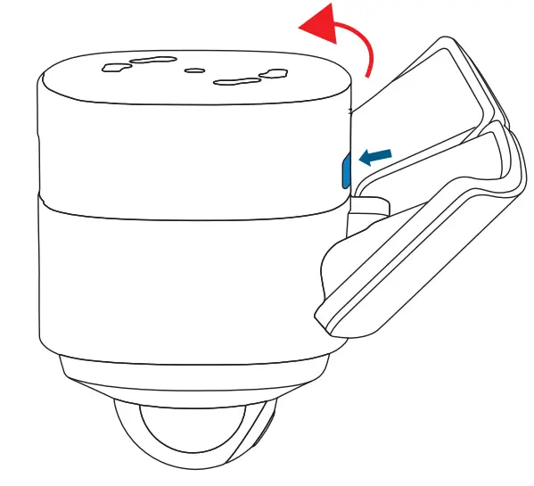 eufy T8423 Security Floodlight Cam 2 Pro - button