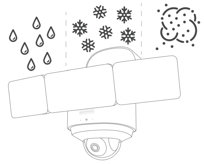 eufy T8423 Security Floodlight Cam 2 Pro - waterproof