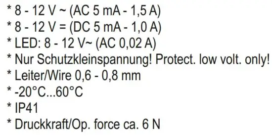 FIG 4 Technical data