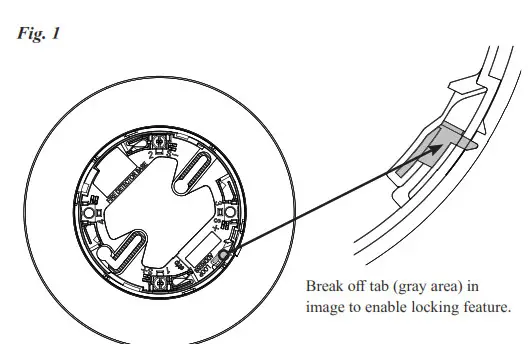 POTTER PAD300-4DB 4 Inch 6 Detector Base - Fig1