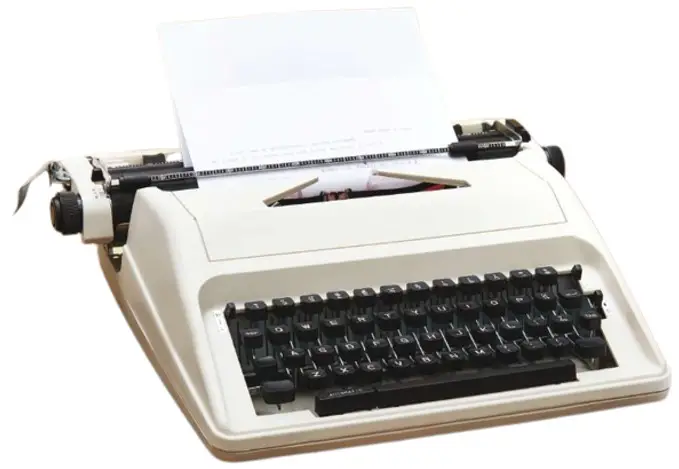 SCOTTS of STOW 3225955 Traditional 11 Inch Manual Typewriter - Cover