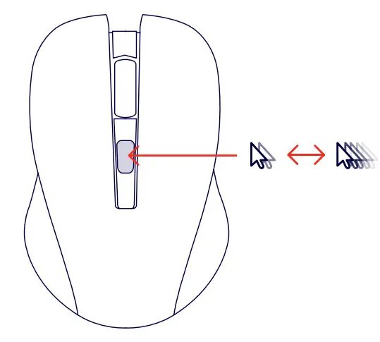 TRUST Mydo Wireless Mouse Silent Click - parts 3