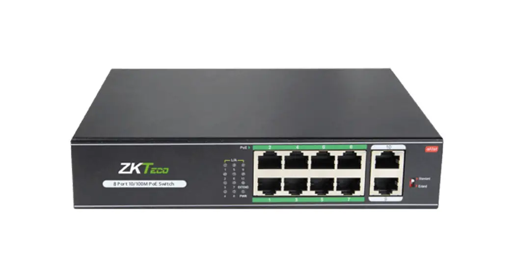 Zkteco Pe08-120 Poe Switch With 8 Poe Ports User Manual Zkteco Pe08-120 Poe Switch With 8 Poe Ports User Manual