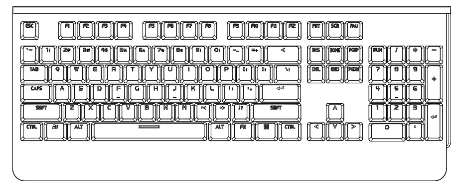 Typhoon TYMK86KB Mechanical Gaming Keyboard -