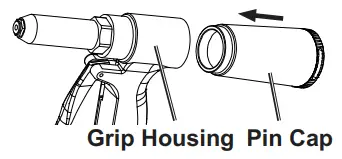 CHIEF 64518 Professional Air Hydraulic Riveter - Grip Housing