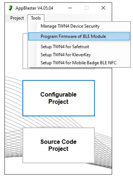 Programming Firmware of BLE Module