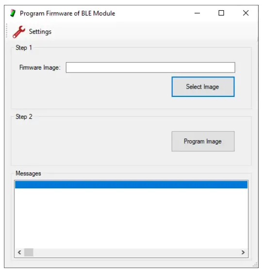 Programming Firmware of BLE Module